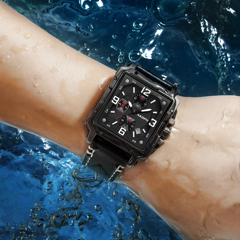 Smartwatch Square Watches For Men - Orologio da Uomo Design Originale, Orologio