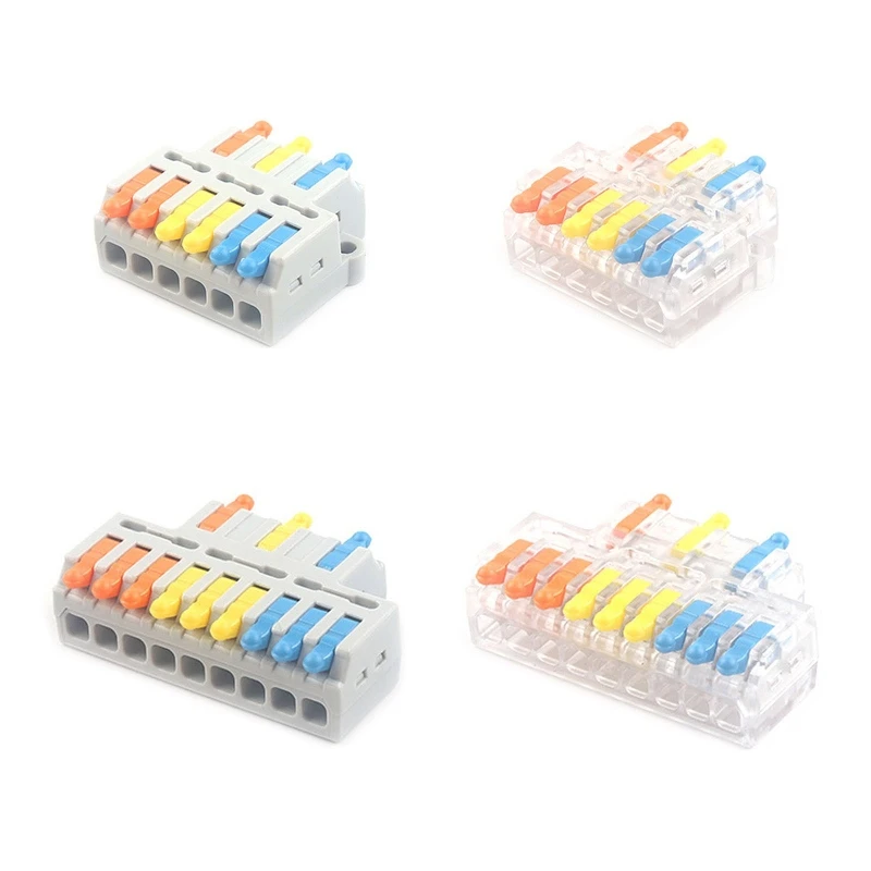 SPL-63/93 Kabel Kawat Cepat Mini Konduktor Kompak Universal Konektor Kabel Penyambungan Pegas Terminal Tekan Pengiriman Drop