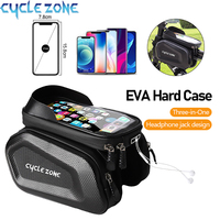 Bicycle Bags Touch Screen Waterproof Phone Case Holder Bike Front Frame Bicycle Storage Top Tube Bag Organizer Cycling Accessory