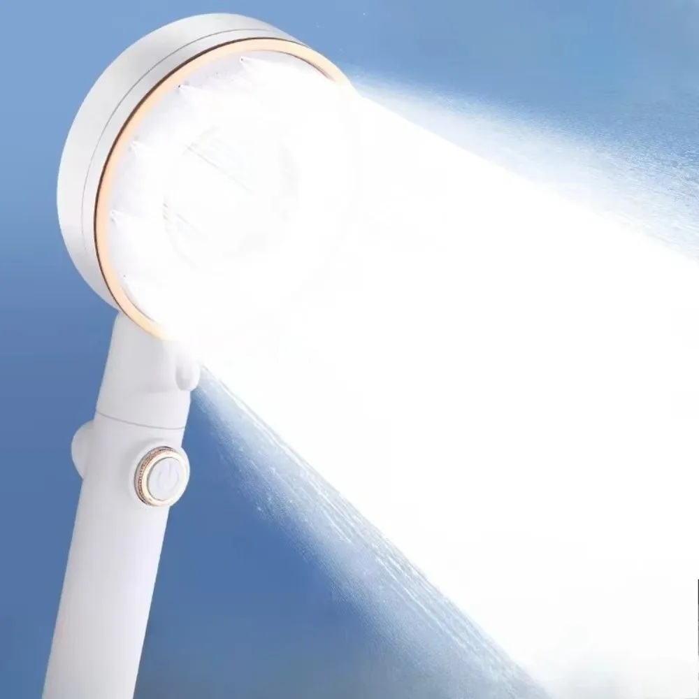 

Насадка для душа высокого давления с одной кнопкой, регулируемая пластиковая ручная насадка для душа, экономия воды, дизайн, распылительная насадка