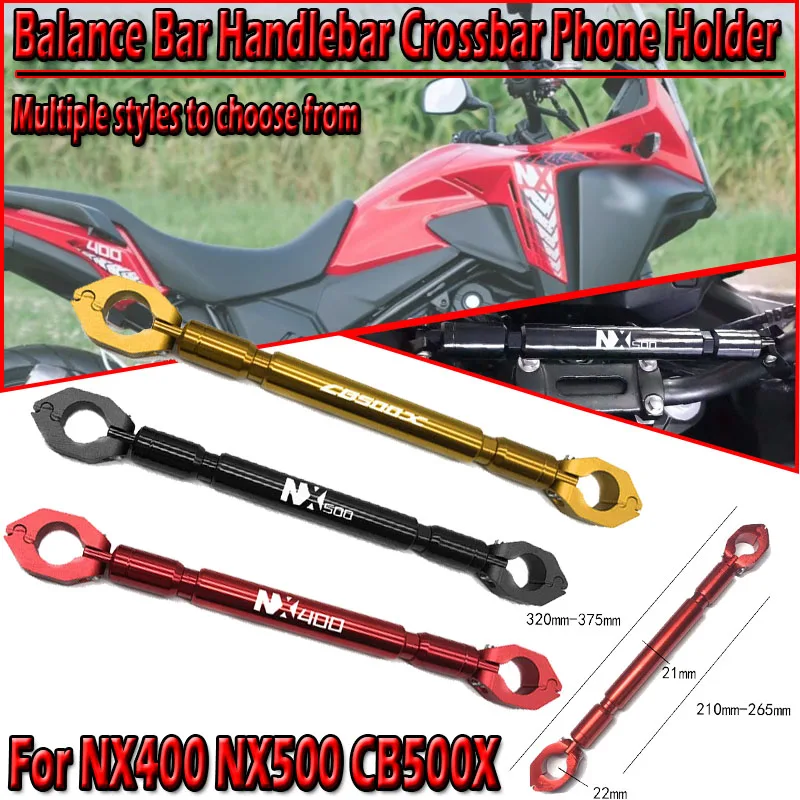 Motorcycle Handlebar Balance Bar Crossbar Phone Holder Accessories Compatible with CB500X NX500 NX400 2013-2024 Models