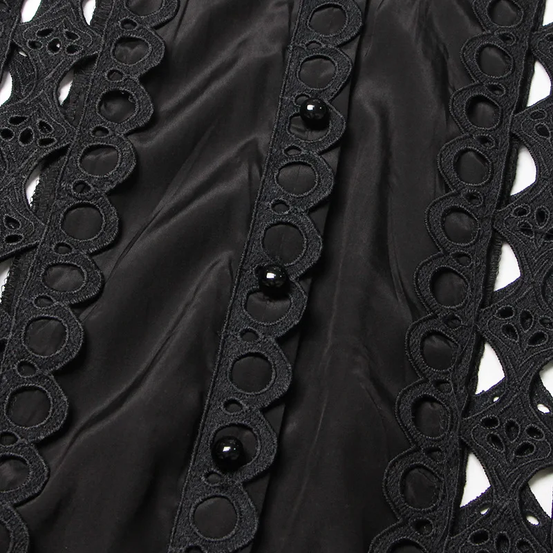 Französisches Vintage-Spitzenkleid 2025, Sommer, Rundhalsausschnitt, ärmellos, aushöhlen, durchsichtig, einfarbig, langes Kleid, Damen, Urlaub, Pendler