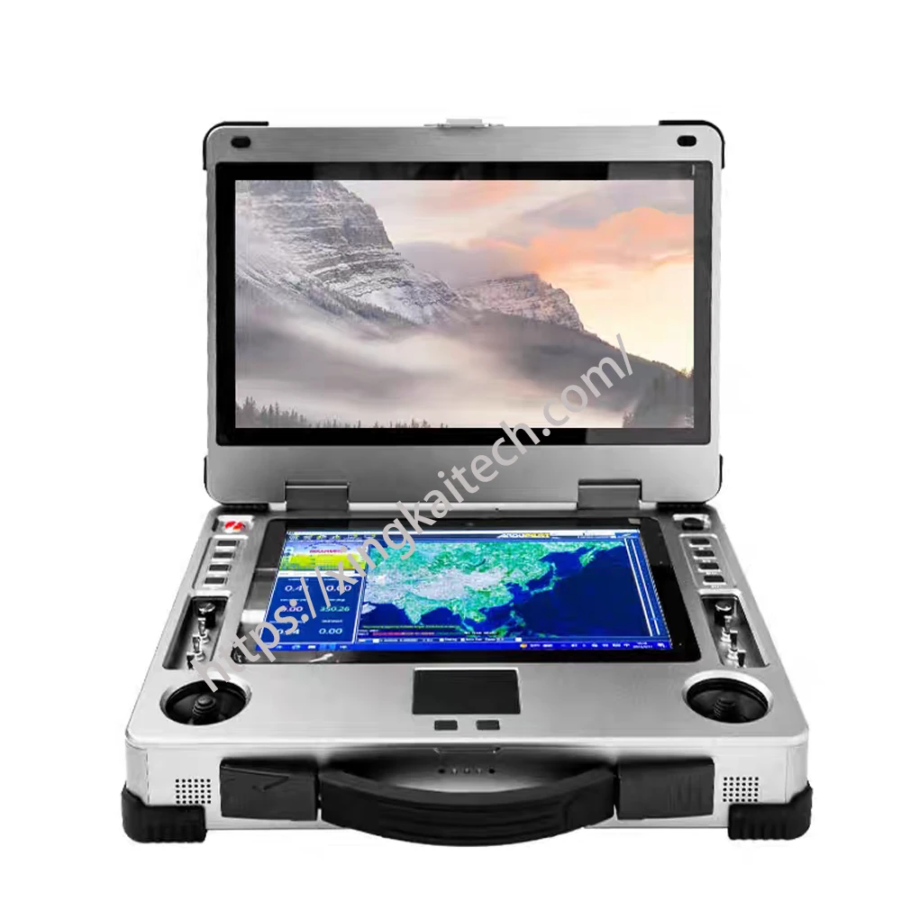 RC VTOL Drone Flight Remote Control Ground Control Station Dual Screen Touchable HD Display with Battery Outdoor Laptop