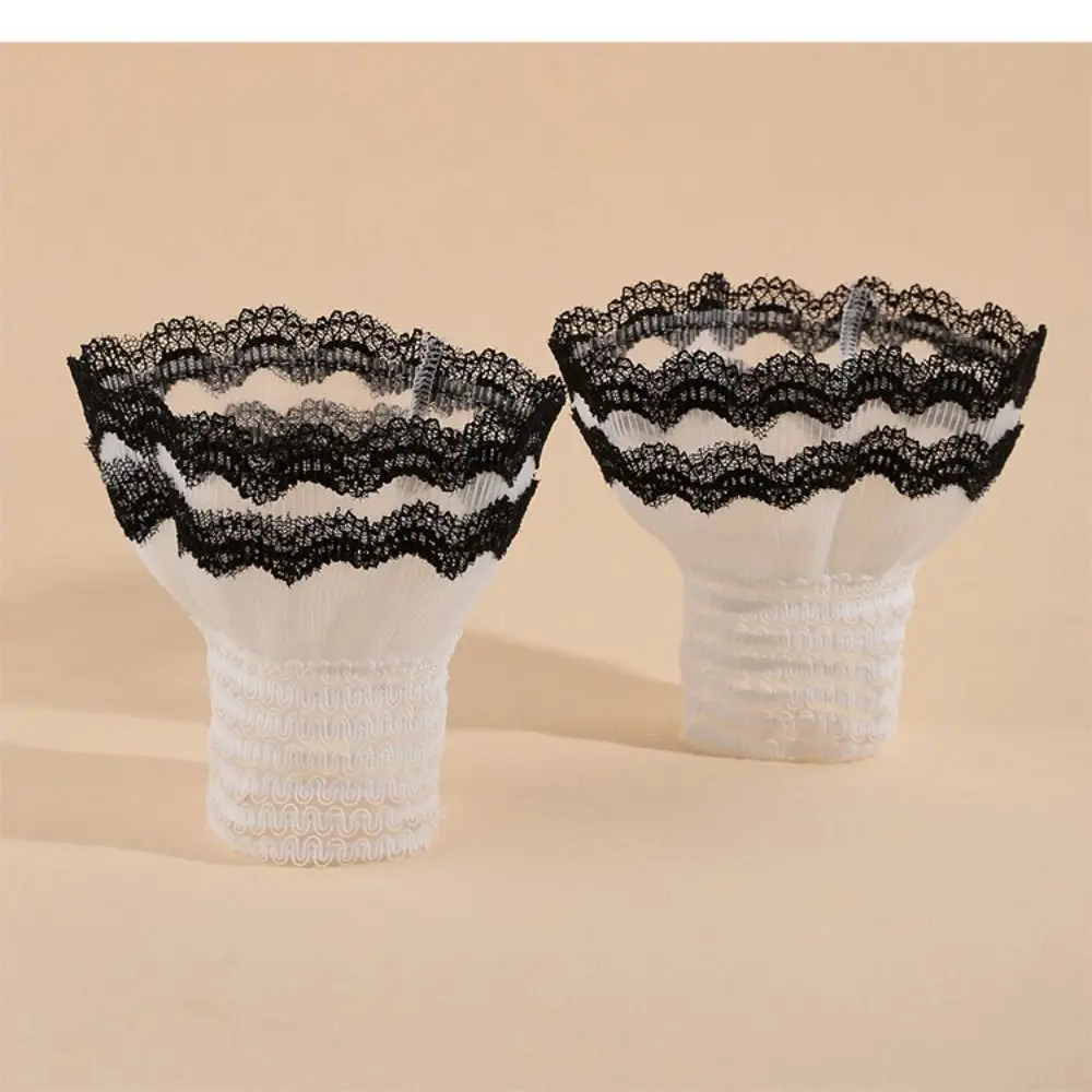 New Multilayer Ruffle Fake Cuff Detachable White Black Wrist Cuff Sweater Cuffs