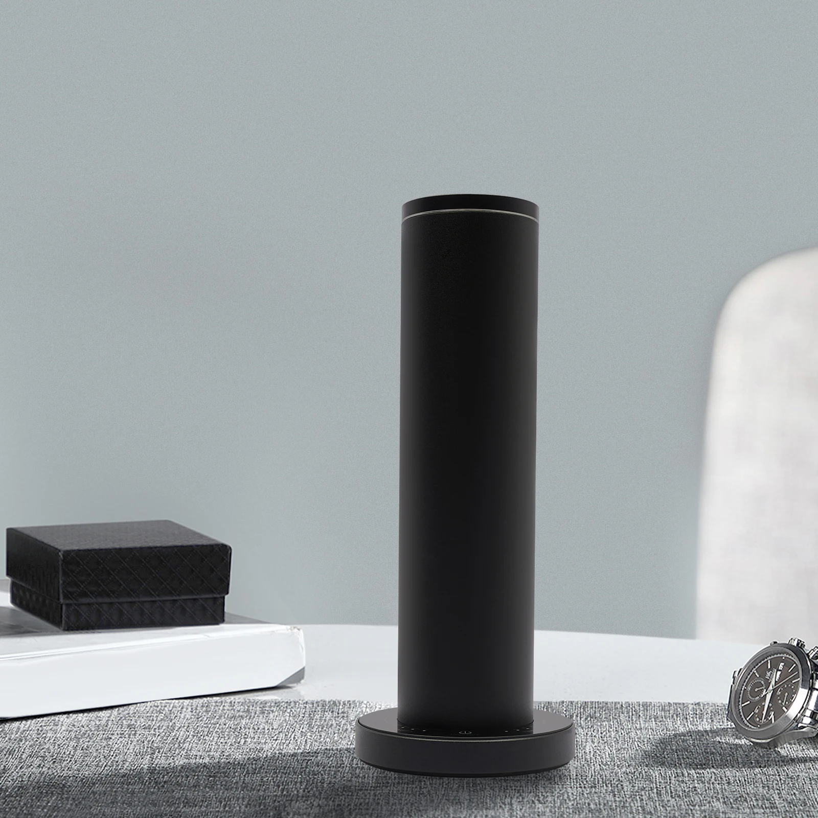 Bymaocar 수직 지능형 에센셜 오일 디퓨저, 검정색 3.72 온스 시간 초과 아로마 디퓨저, 저소음 가정용 아로마 디퓨저