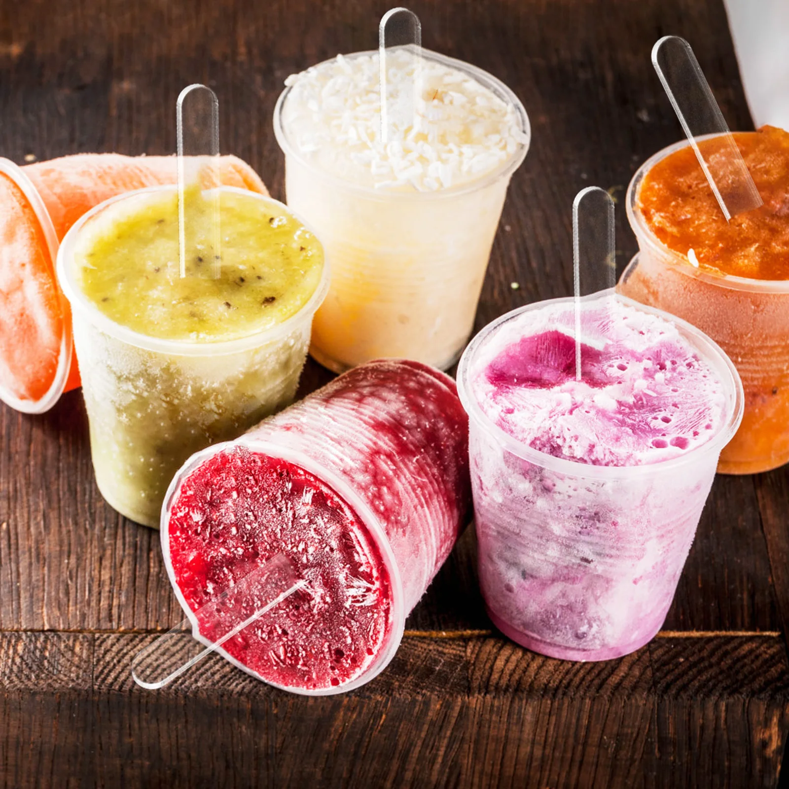 

30Pcs Acrylic Sticks for Food and Crafts Clear Ice Cream DIY Stick Supplies Bulk Mini Craft Making Tools Sticks