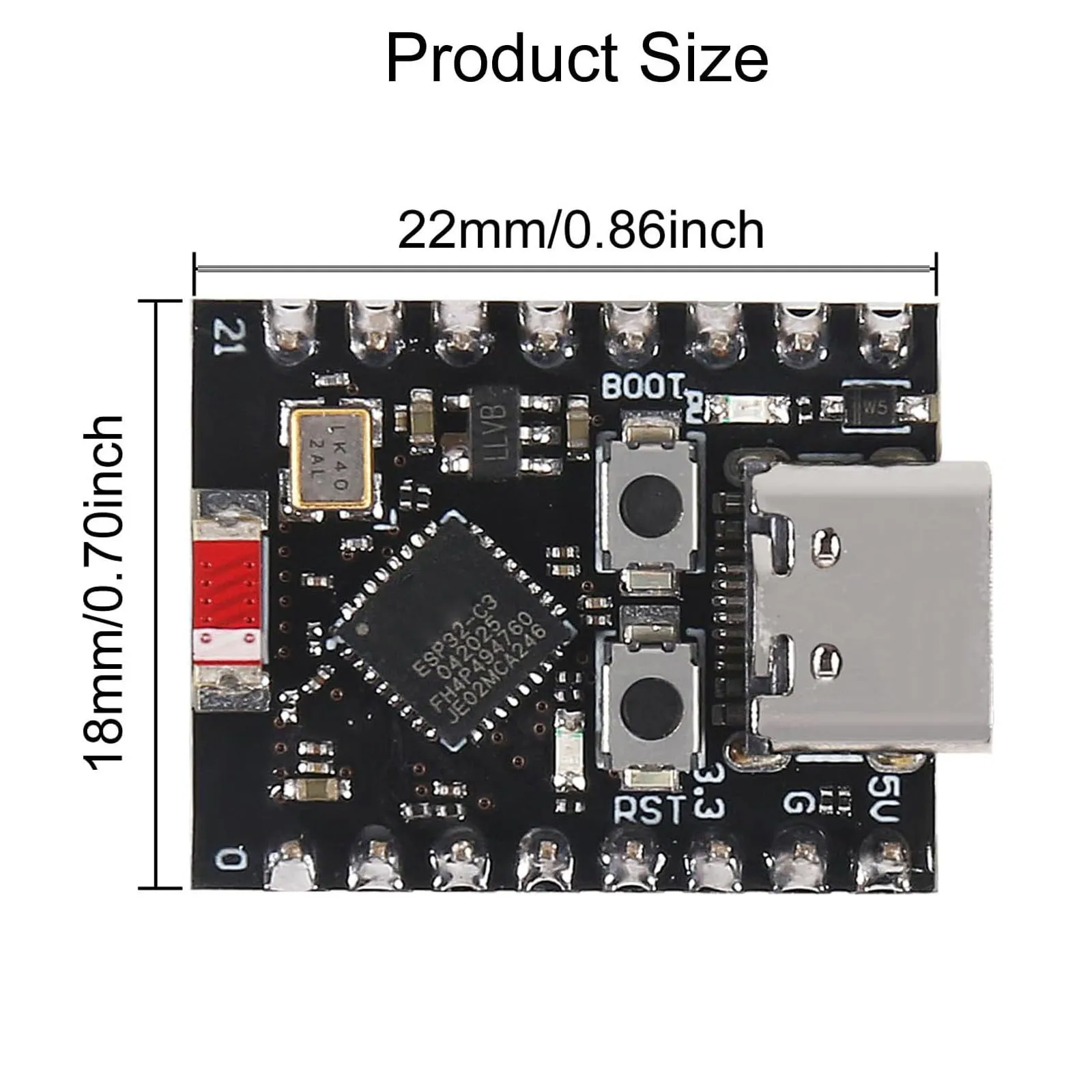 2pcs ESP32-C3 Development Board ESP32 SuperMini Development Board ESP32 Development Board WiFi Bluetooth For Arduino