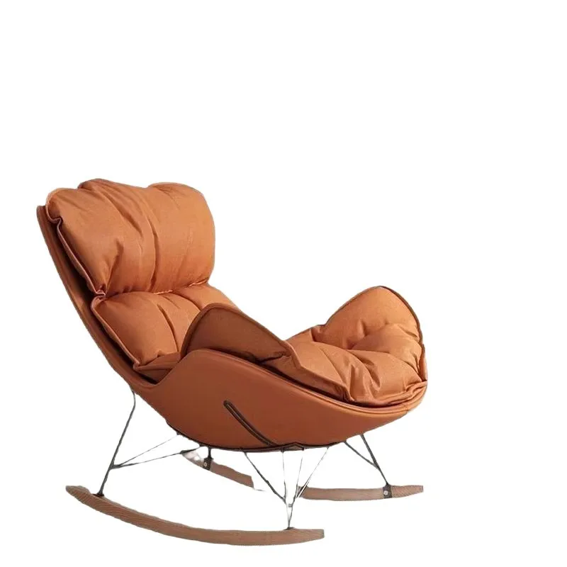 

Lazy rocking chair technical fabric cat paw leather rocking chair can lie down