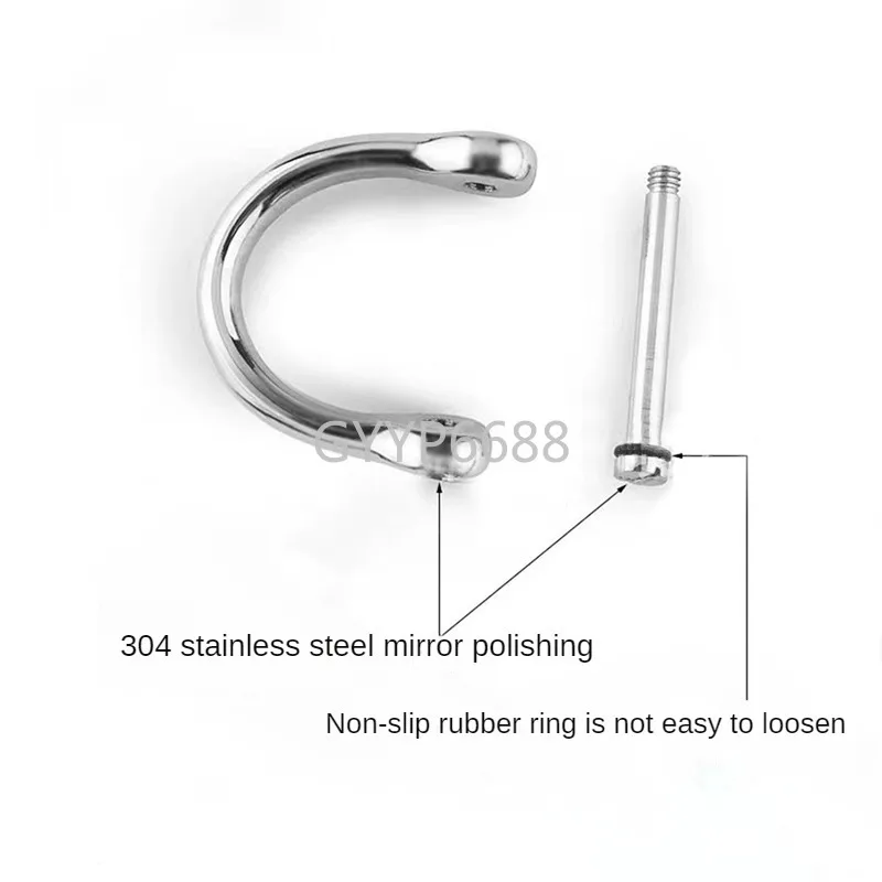 10-50-100PCS Stainless Steel Metal Double D Ring Side Clip Clasp Buckles For Bags Belt Strap Connector Hanger Hook Accessories