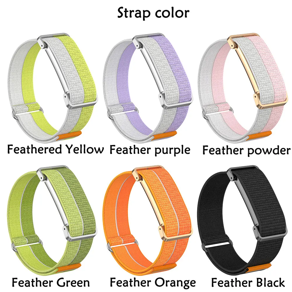 2-3PCS Nylon-metal Combination Band for Google Fitbit Air Soft Touch Wear Resistant Replacement Watch Band for Google Fitbit Air