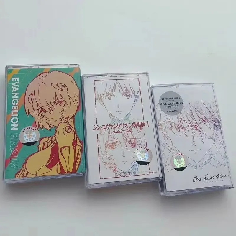 Anime NEON GENESIS EVANGELION EVA Sagisu Shiro Musik Tape Greatest Hits OST Album One Last Kiss Kassette Cosplay Soundtracks Box – Detail 2