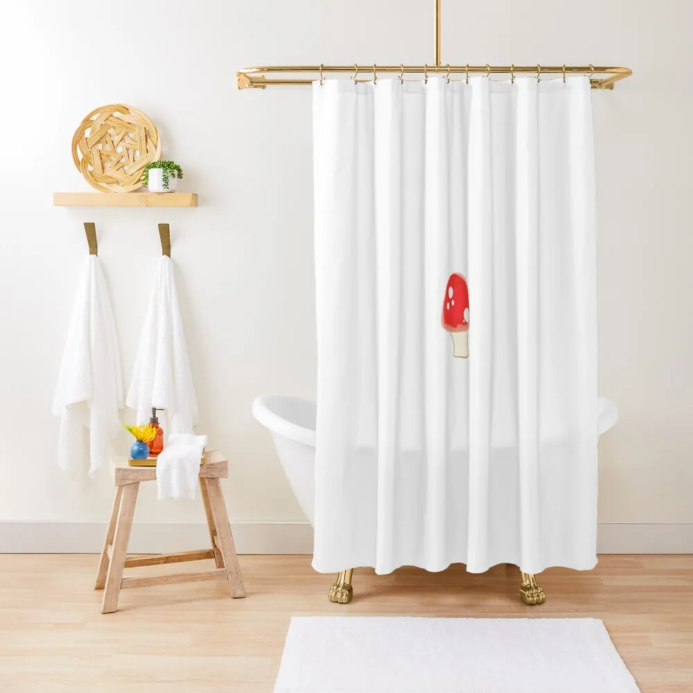 Whimsical Toadstool Shower Curtain Shower Waterproof Transparent Bathroom Shower Curtain