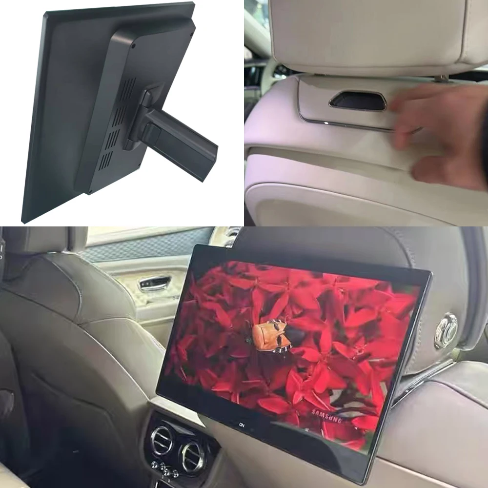 

2026 Latest UI Style TV Rear Seat Screen For Audi Q7 4G+64G WiFi Car Headrest Monitor Android 16 Bluetooth Mirror Link Wireless