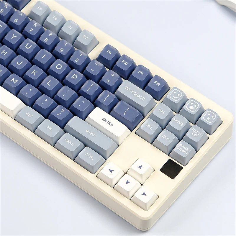 Imagem -02 - Azul e Cinza Pbt Double Shot Caps Chave Pesca Gmk Keycaps SA Perfil Keycap para Teclado Mecânico mx Switch Personalizado K500 160 Chaves