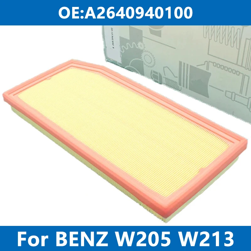 Elemento de limpeza do filtro de ar do carro, A2640940100 para Mercedes Benz W205, W213, X253, C160, C180, C200, E200, E300, GLC300, Coupé, CLS, EQ, Boost