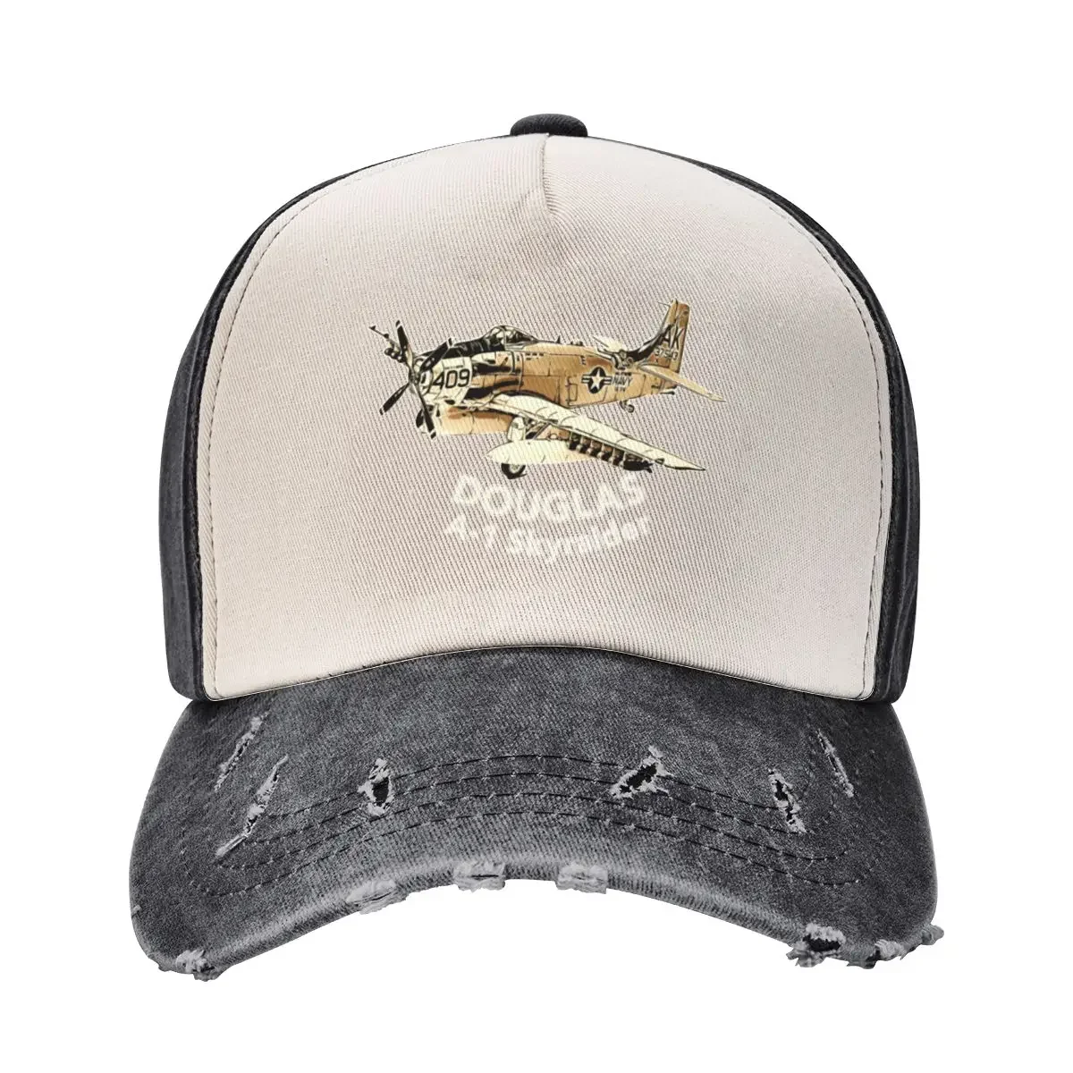 

McDonnell Douglas A-1 Skyraider Vintage Military Aircraft Baseball Cap designer cap tea Hat Thermal Visor Women Caps Men's