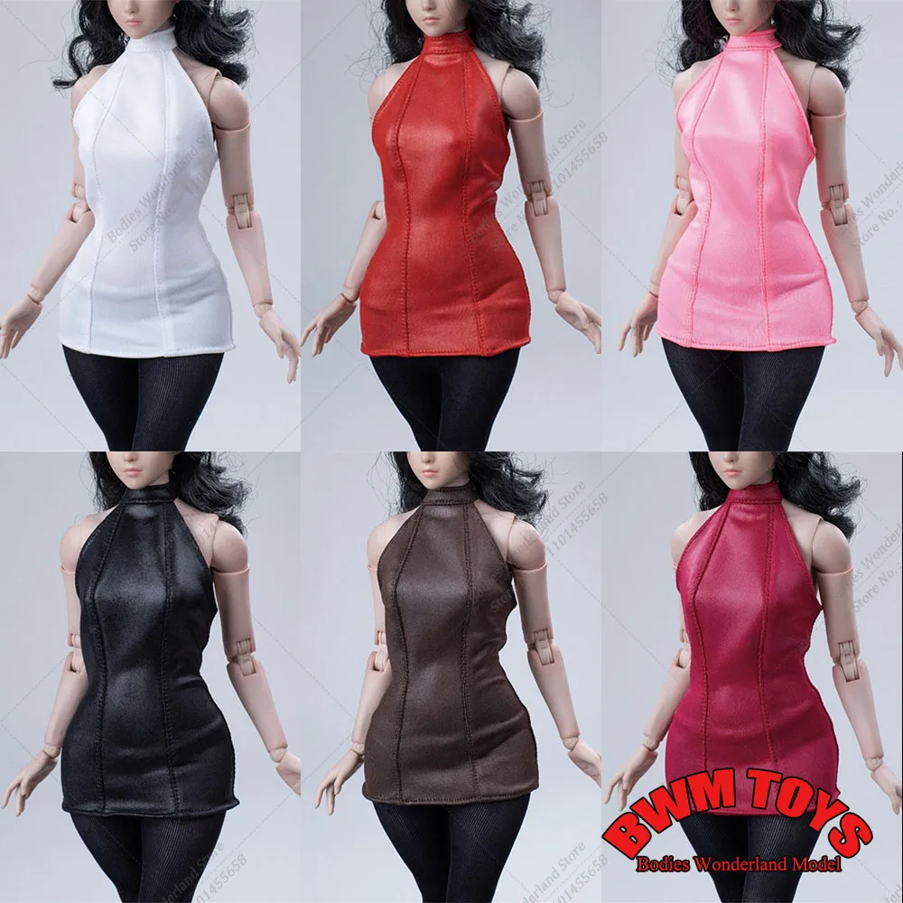 

Multicolour CTC-007 1/6 Scale Sleeveless Backless Short Dress Skirt Socks Set Clothes Model Fit 12'' AT202 AT203 Action Figure