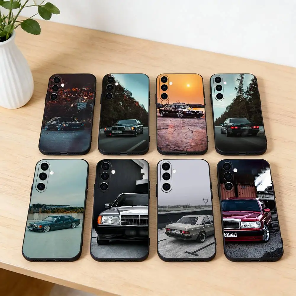 

Cool Car W201 Phone Case For Samsung Galaxy A20,21s,22,31,32,52,53,72,73,80,91 Soft Black Shell