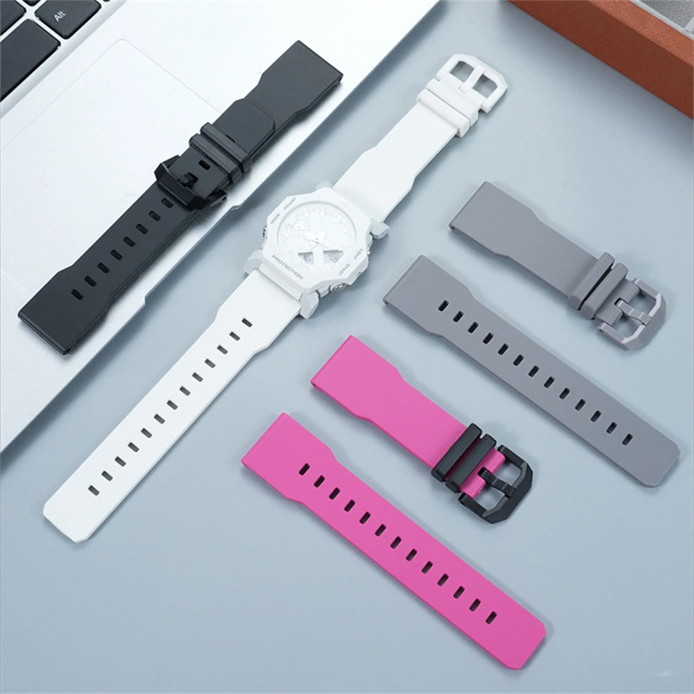 

Ремешок для часов серии GA-2300, цвет «допамин», спортивный, из смолы и резины, 24 мм