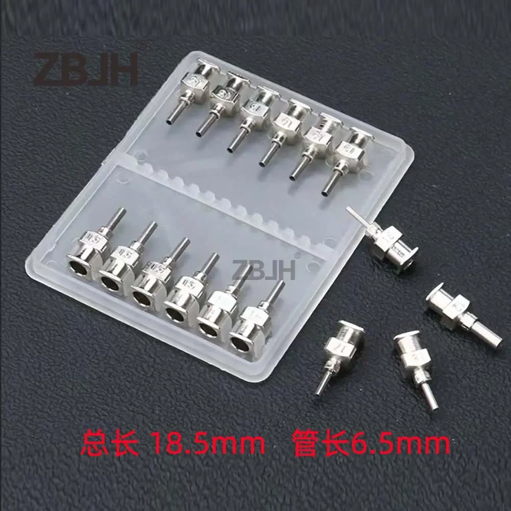 

120pcs 1/4 inch 8g to 30g cannula blunt-end Precision Stainless Steel Dispensing Needles Straight metal glue dispense tips