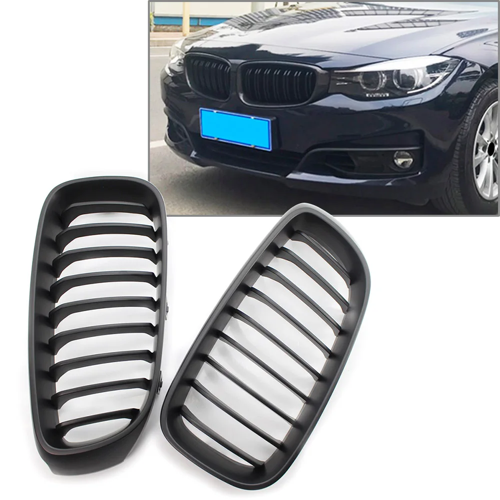 Auto Front Kidney Grille Racing Grills ABS Replacement Parts For BMW 3Series F34 328i 330i 335i 340i GT xDrive Matte Black