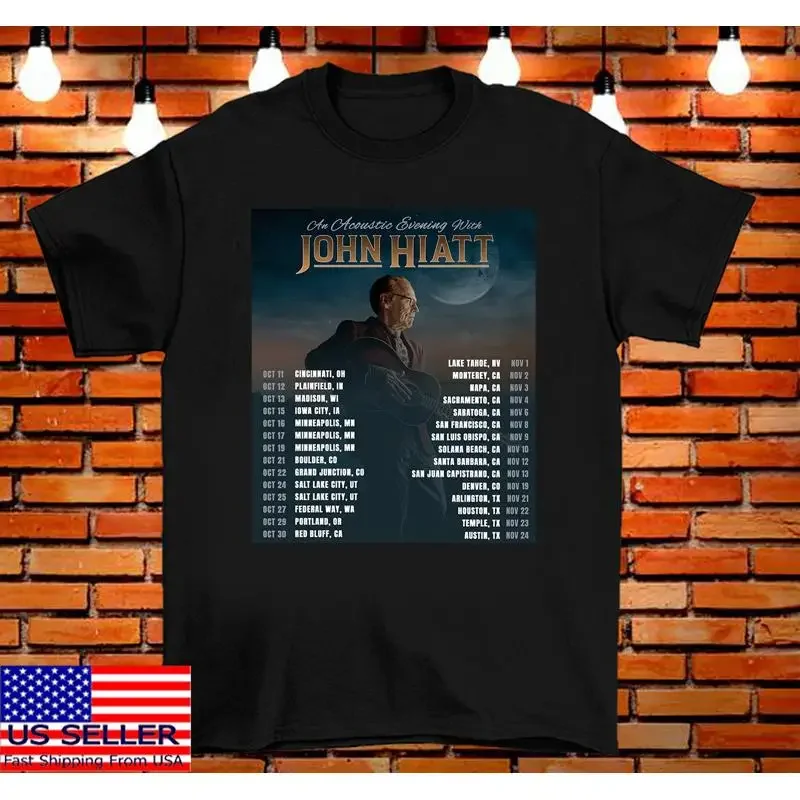 An Acoustic Evening With John Hiatt Tour 2024 T Shirt Full Size S 5Xl