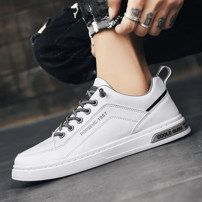 flat man shoes leather casual sneaker shoes designer loafers mens board shoes mocassini uomo estivi