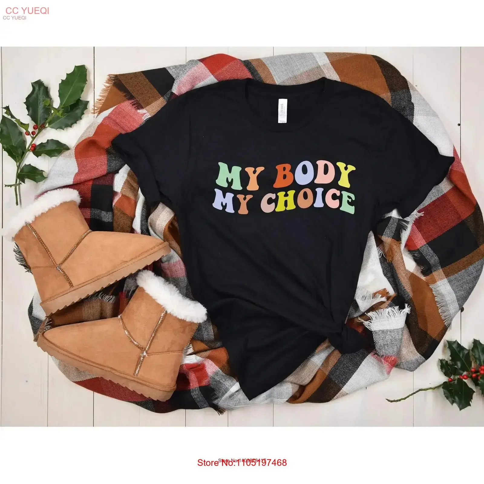 تي شيرت My Body Choice رائع حقوق المرأة النسوية النسوية الرجعية الإنجابية الدفاع رو واد خمر غسلها امتدت