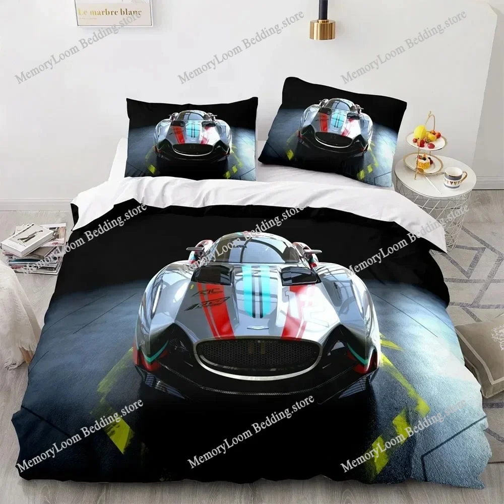

Sports Car King Queen Supercar Race Car Bedding Set Boys Girls Twin Queen Size Duvet Cover Pillowcase Bed Kids Adult