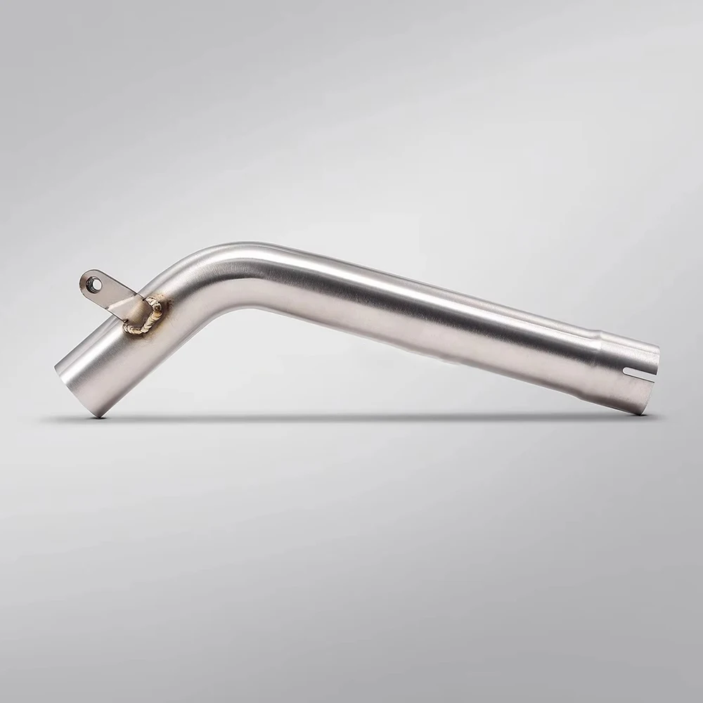Motorcycle Exhaust Junction Pipe Connect Original Header and Slip-on Exhaust Muffler Can Pot 2004-2011 For Yamaha FZ6 FZ6 Fazer view 2