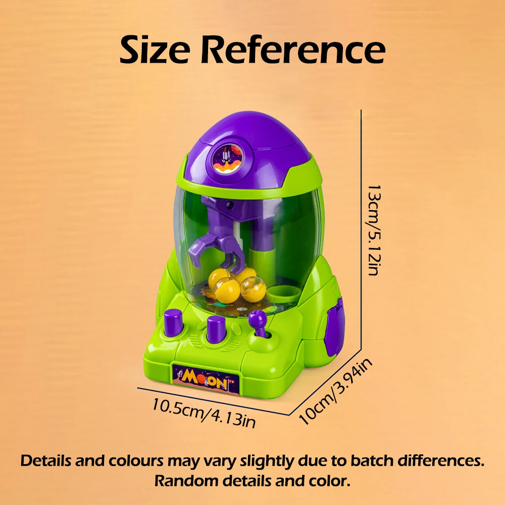 Mini Space Rocket Greifmaschine Ball, Zange Ei Twister Clip Puppe Twister Kratzmaschine Mädchen Junge Weihnachten Geburtstagsgeschenk
