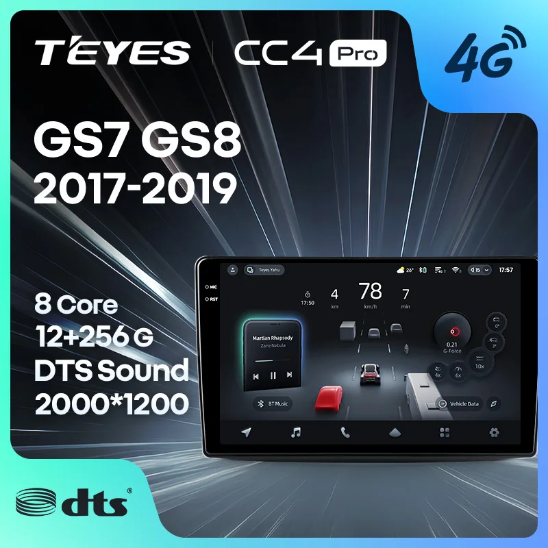 

TEYES CC4 PRO For GAC GS7 GS8 2017 - 2019 CarPlay Android Auto 2DIN Autoradio Radio Multimedia Stereo