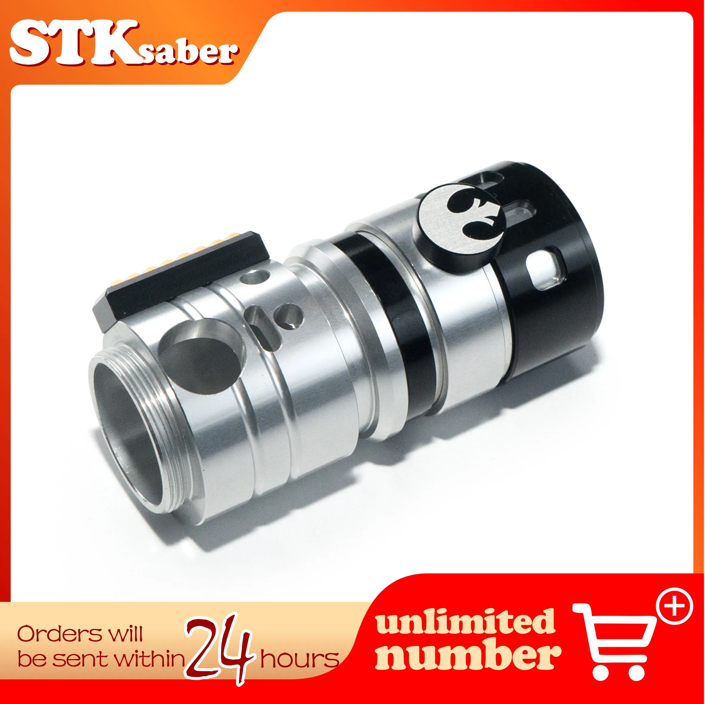 

Metal Hilt Lightsaber control box fitting Type-C Force FX Heavy Dueling Light Saber Hilt Parts to Build Custom Handles