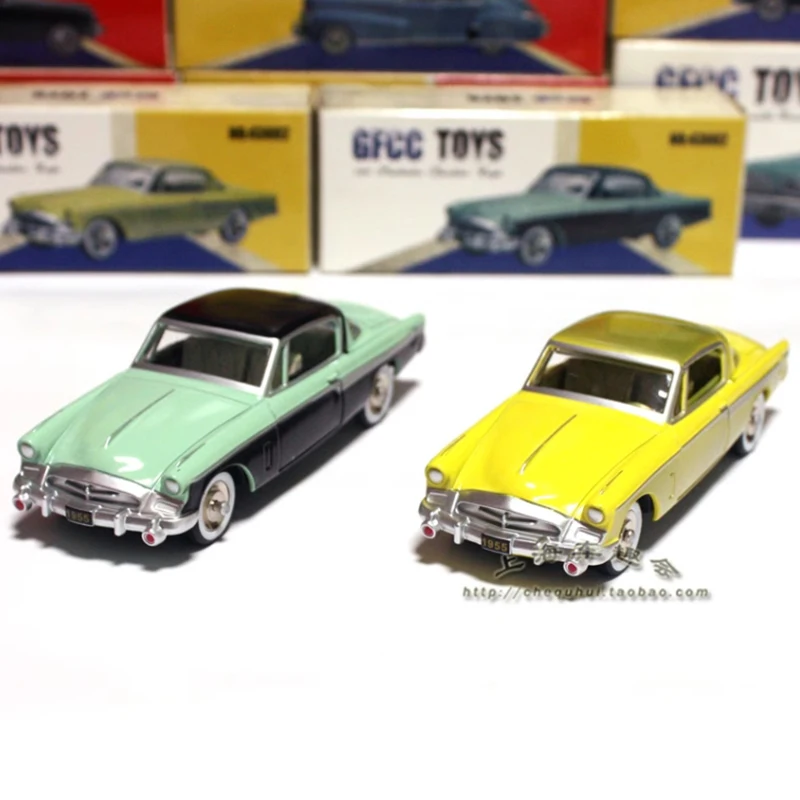 

GFCC Diecast 1:43 Scale 1955 Retro Alloy Vintage Car Model Finished Product Simulation Toy Collection Static Model Ornament