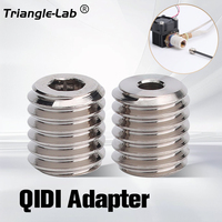 Trianglelab QIDI Adapters High Flow Plated Copper QIDI 3D printer converter is compatible with V6 Nozzle