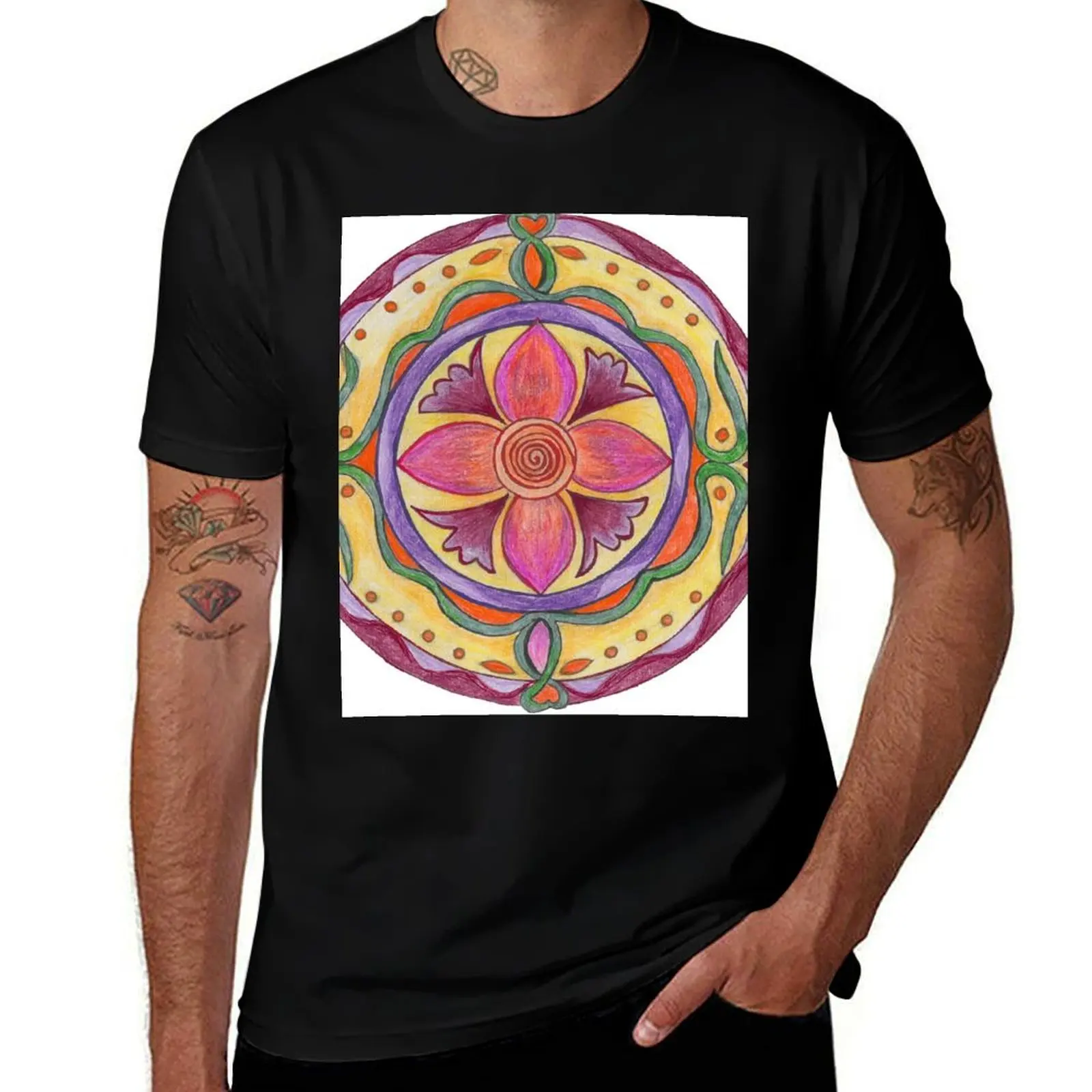 

Medieval Mandala T-Shirt t shirt for man 100 percent cotton t shirt man designer t shirt man cotton T-Shirt