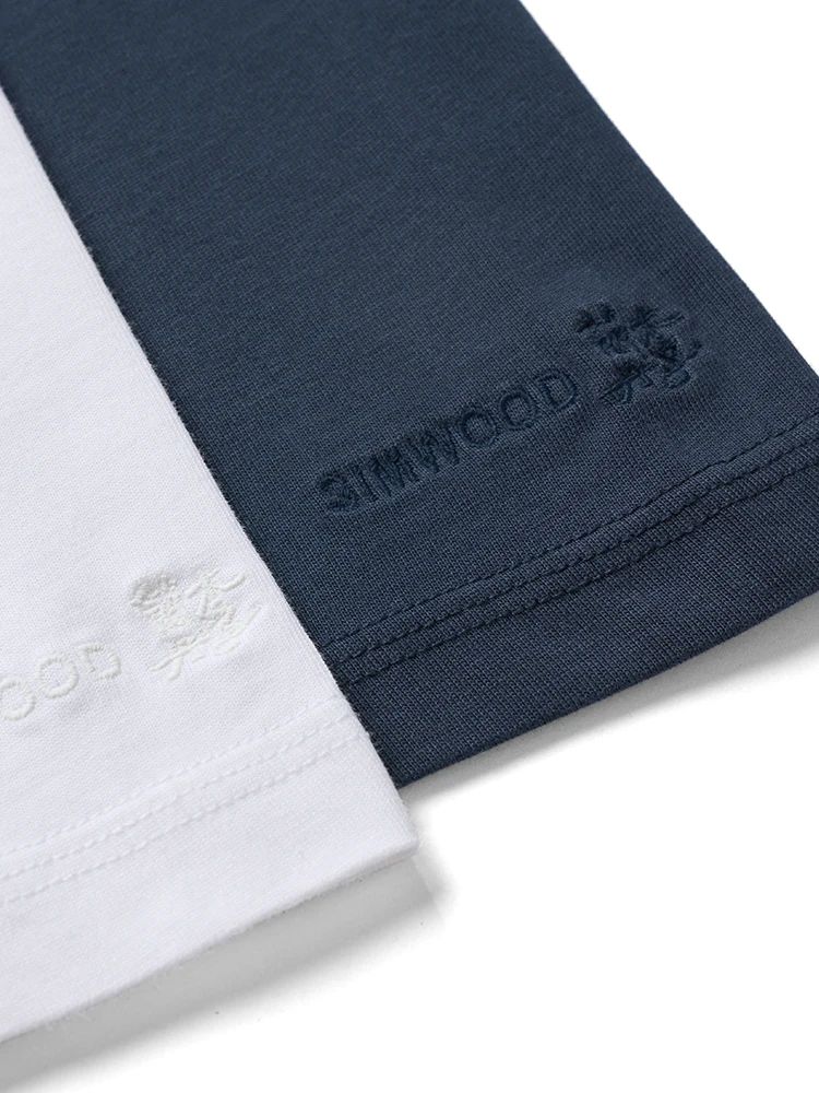 SIMWOIOD High Standard 2025 Summer New Oversize 260gsm 100% Cotton T-shirts Men Comfortable Breathable Tops Plus Size Tees image 4