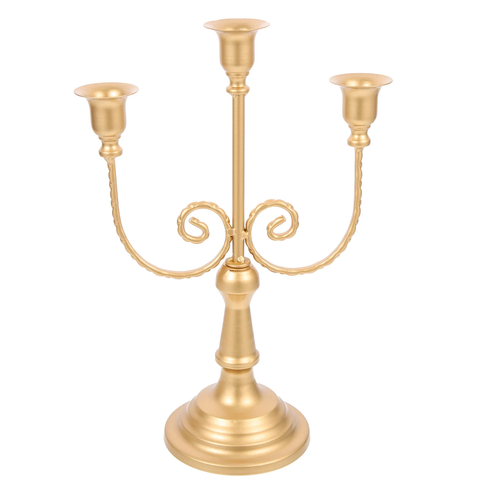 Long Candlestick Tall Decorations Holders LED Iron Stand Candelabra Multi-head Design Candleholder Pillar