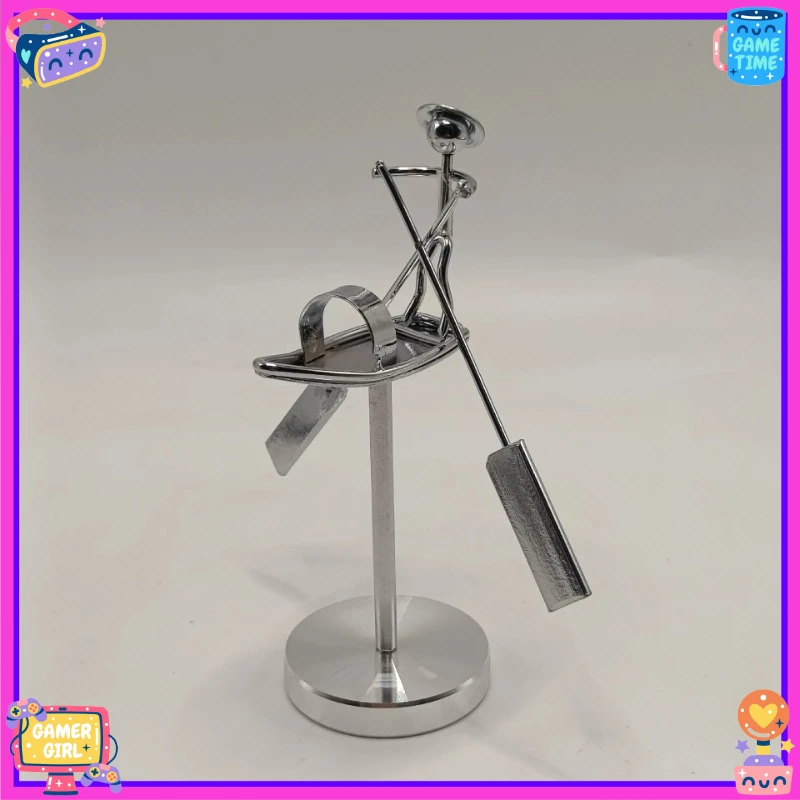 1pc The Fisherman Balancing Sculpture Kinetic Fishing Sculpture Balance Art for Your Space Home Office Desk Decoration Balancing
