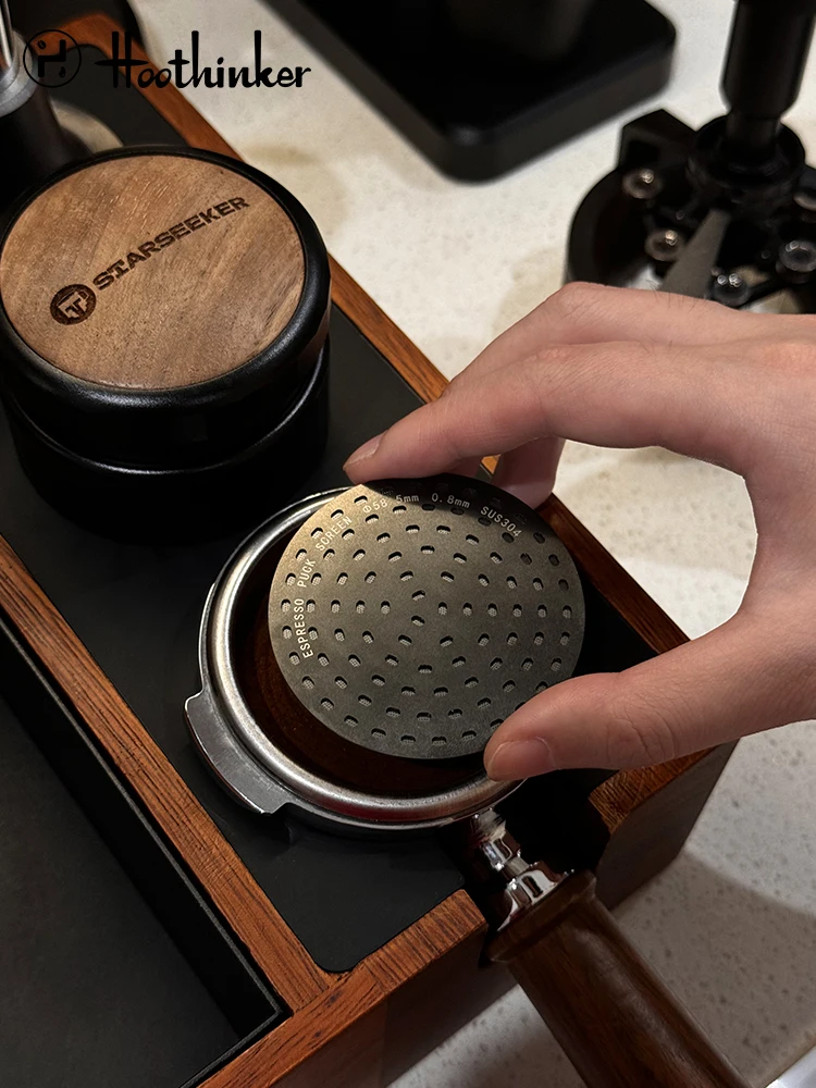 Espresso Puck Screen Double Layer Filter Reusable 304 Stainless Steel Coffee Home Basket Accessories