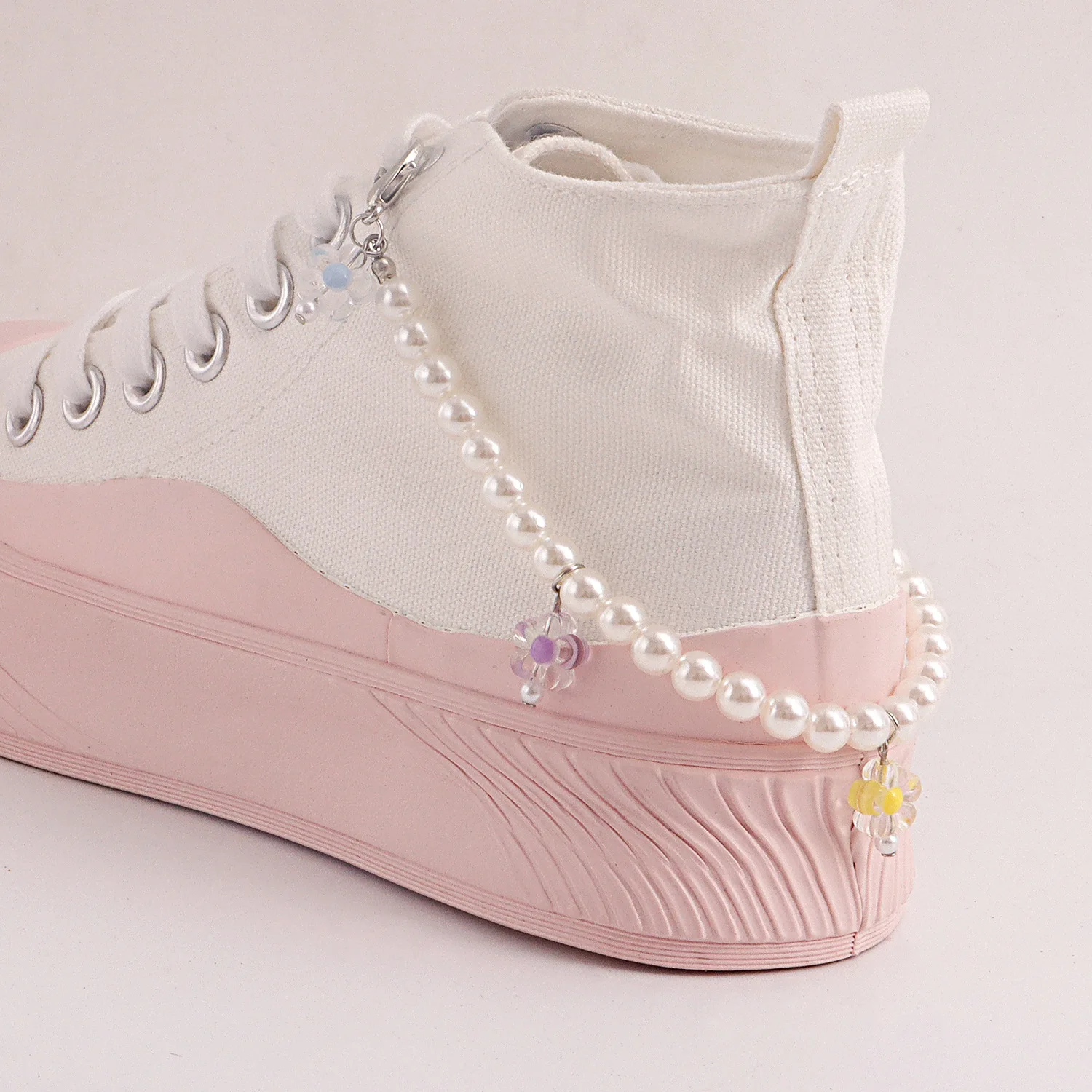 1PCS Charm Tassel Heart Pendant Boot Shoe Chain Sneakers Jewelry For Women Unisex Trendy Sports Shoes Chain Party Jewelry Gift