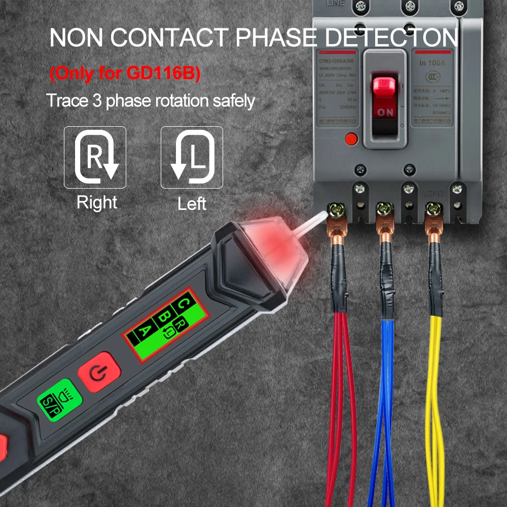 GVDA Non-Contact Voltage Tester 12 to 1000V AC Voltage Detector Electric Pen Smart Breakpoints Finder Circuit Checking Pencil