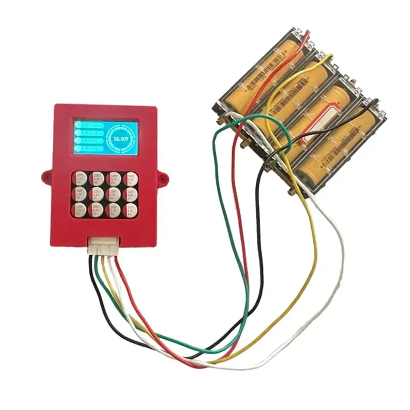 ABZZ-2X Lithium Titanate 6S Active Balancer With Voltage Display TFT LTO Battery Voltage Tester 6S 5A