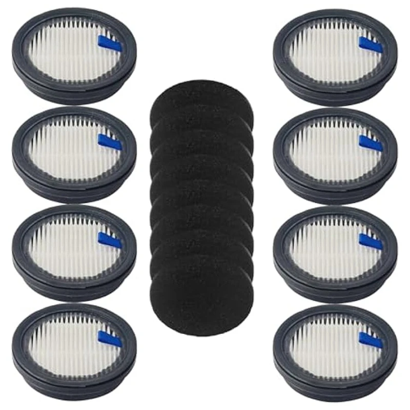 8 HEPA Filters And 8 Sponge Filters For Afoddon A200pro/A200, ORFELD B08/C10A/C10G And NEQUARE S12 S25 S26 Series Spare Parts