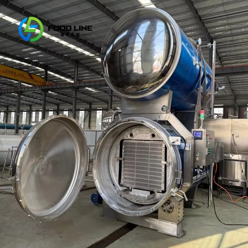 Customize High Temperature Heating Double Layer Autoclave for Food Sterilization Water Immersion Retort for Corn Bean Food