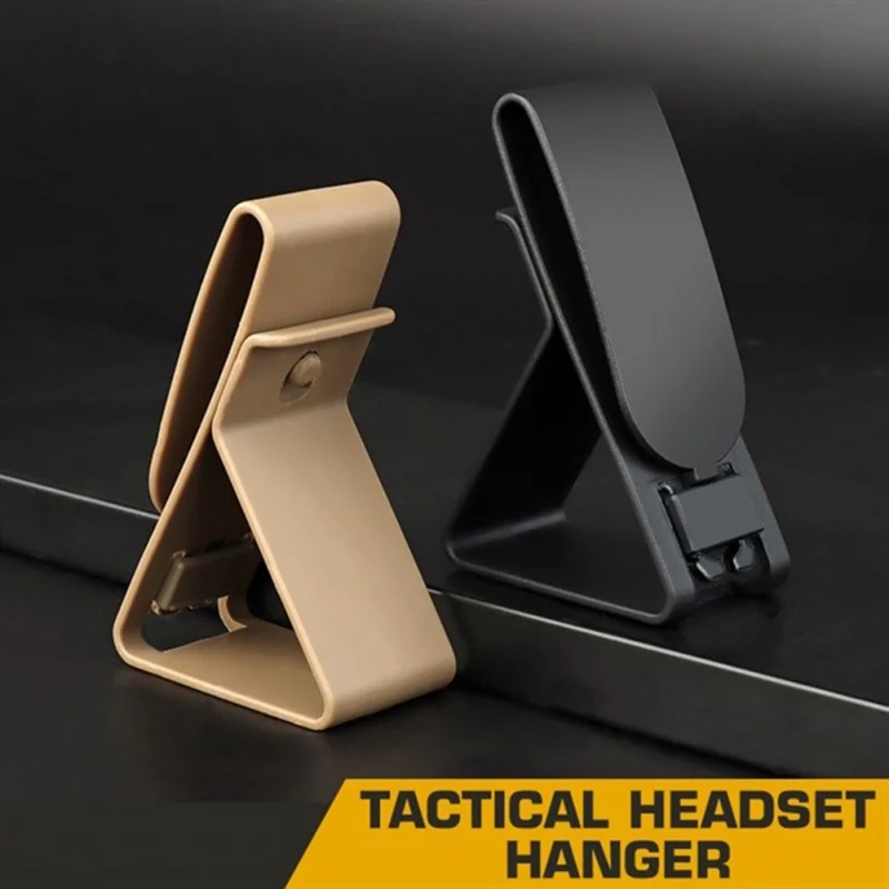 Tactical Molle Headset Hang Buckle Hook Quick Release Clip Hearing Protector Clamp For Belt Girdle Waist Hunting Accessories