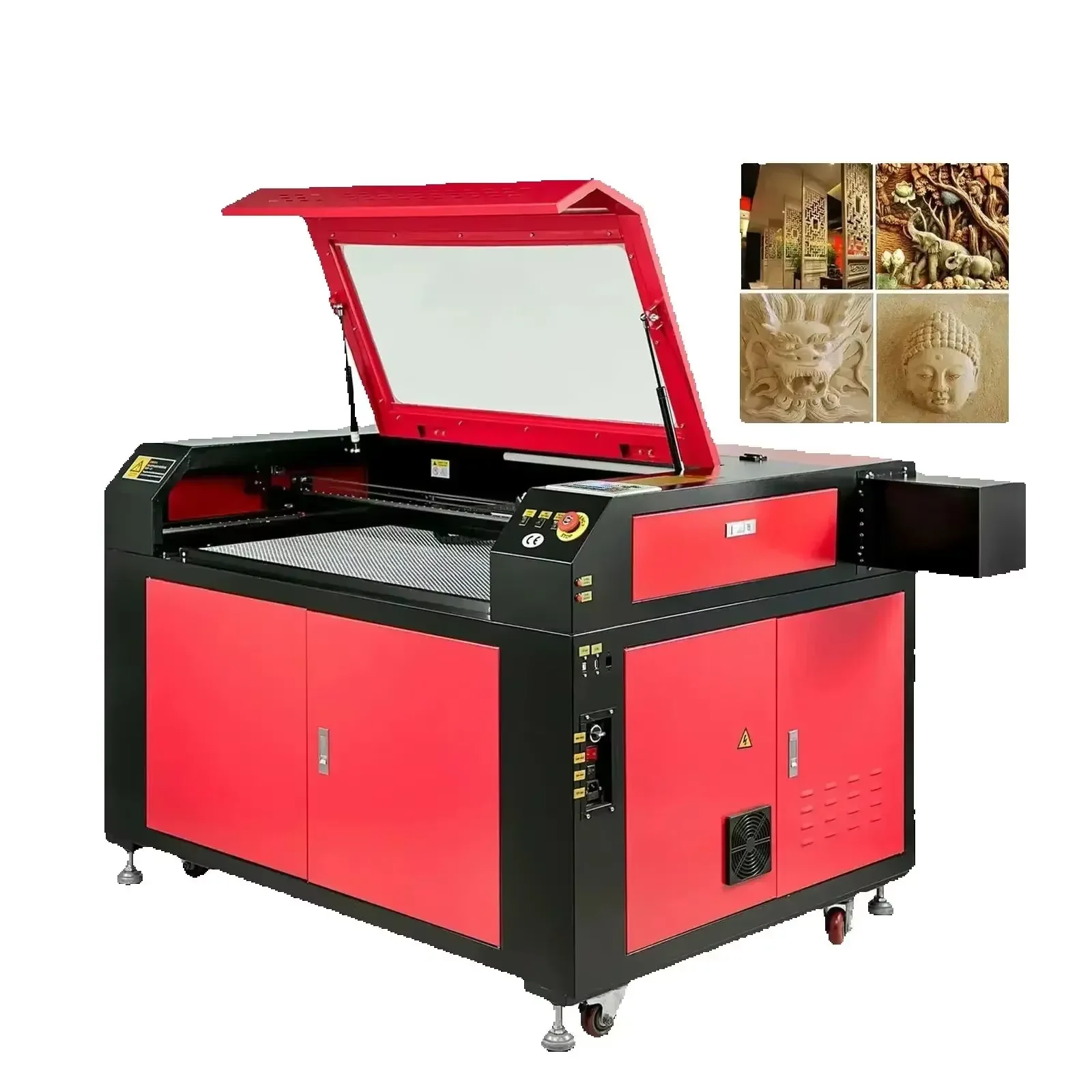 Sihao الليزر حفارة 100 واط آلة الحفر بالليزر CO2 90x60 سنتيمتر RUIDA Lightburn النجارة لتقوم بها بنفسك أداة طابعة CNC USB