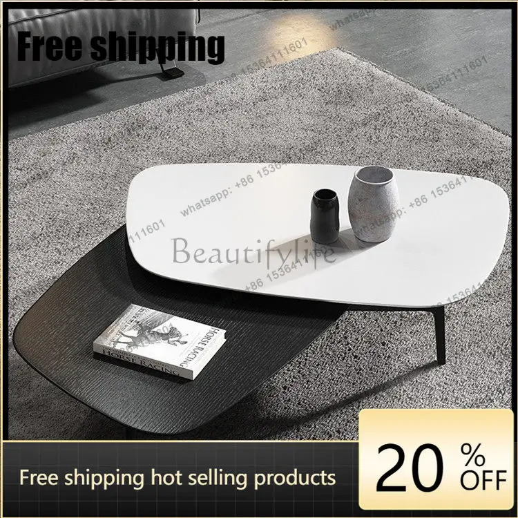 LD Italian Personalized Coffee Table Small Apartment Household Modern Simple Light Luxury Retractable Coffee Table