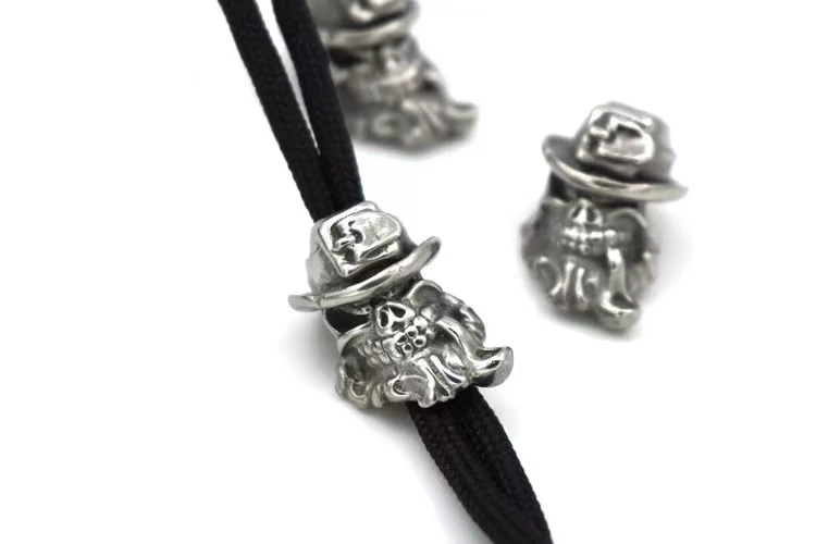 EDCTitanium Knife Lanyard Bead Paracord Necklace Pendant Bracelet Making