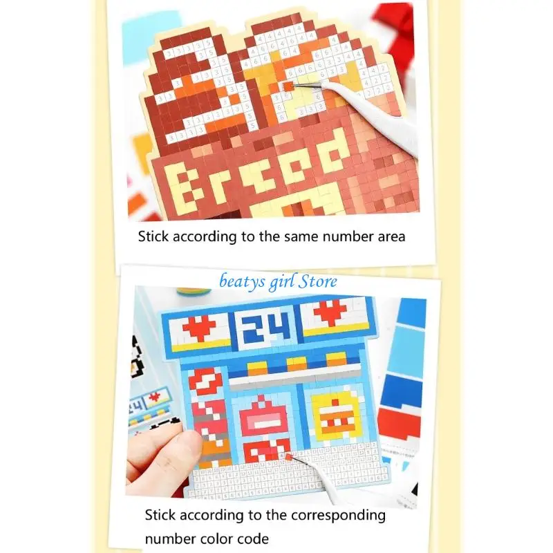 Picture 4: C7AB Puzzle Craft Sticker For Kids Calming Activity Safe Handmade Art Craft Project